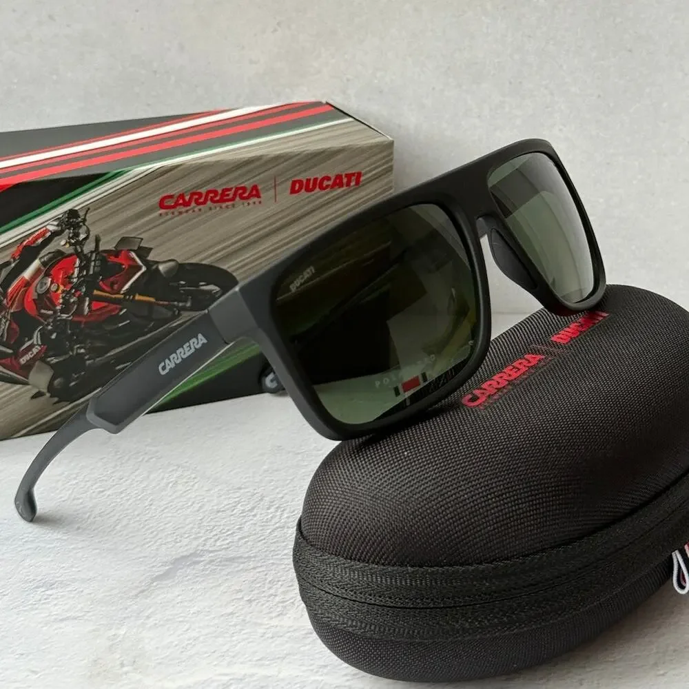 NEW Carrera CARDUC 011/S Black Polarized Unisex Sunglasses